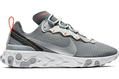 Nike React Element 55 Cool Grey Hyper Crimson Men s CD1503 001 US