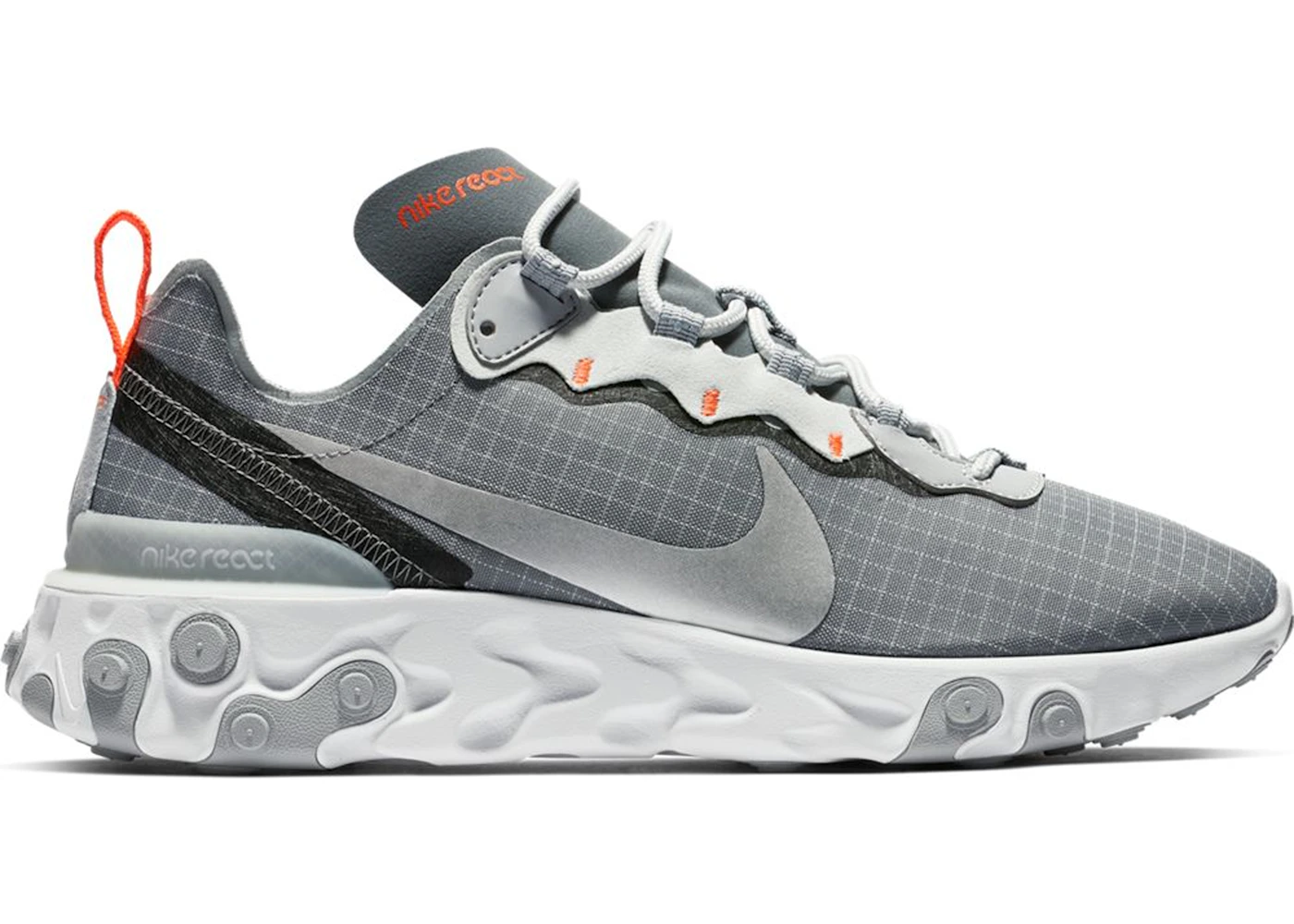 Nike React Element 55 Cool Grey Hyper Crimson Men s CD1503 001 US