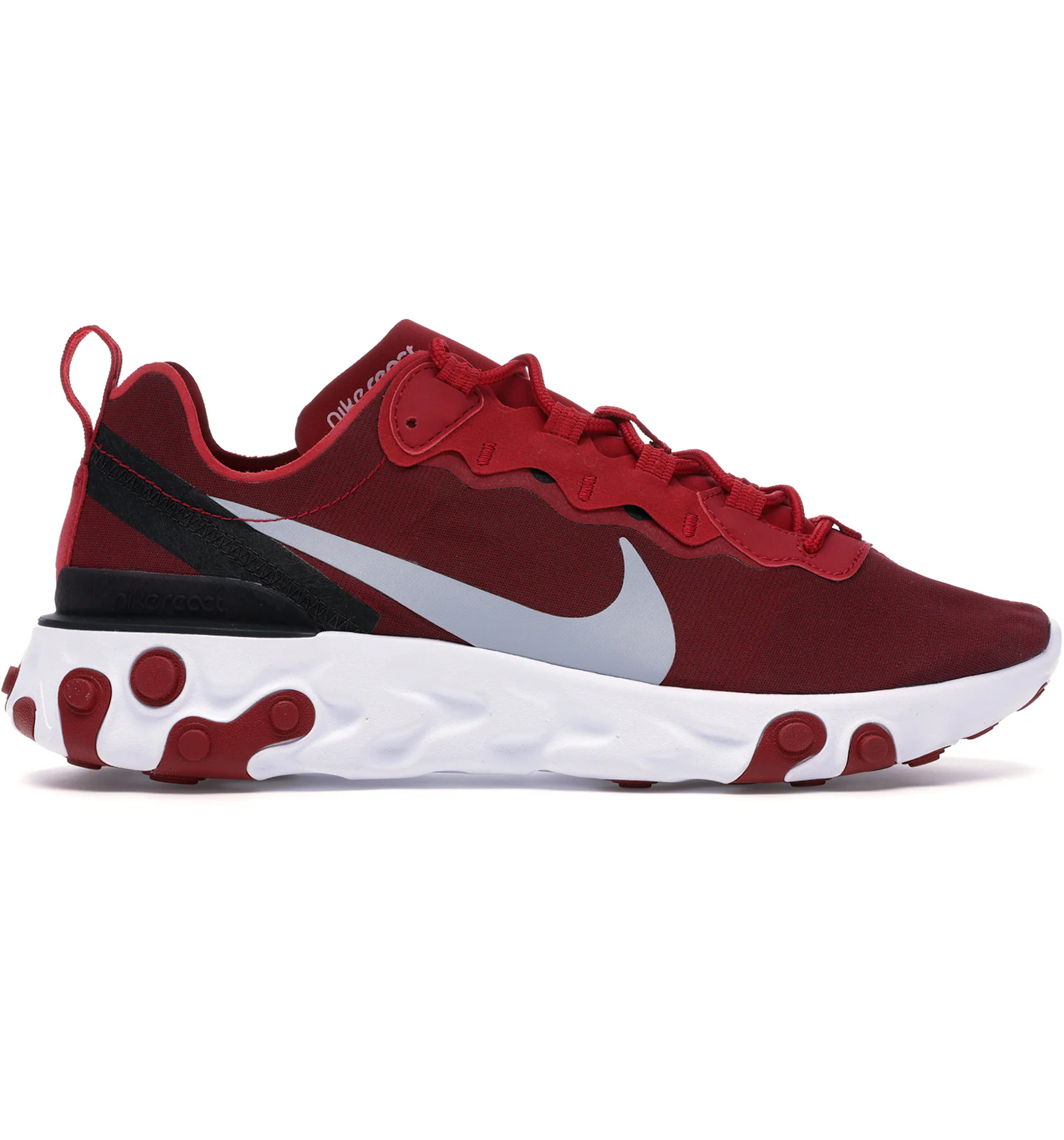 Nike react element 55 black white gym red Clearance