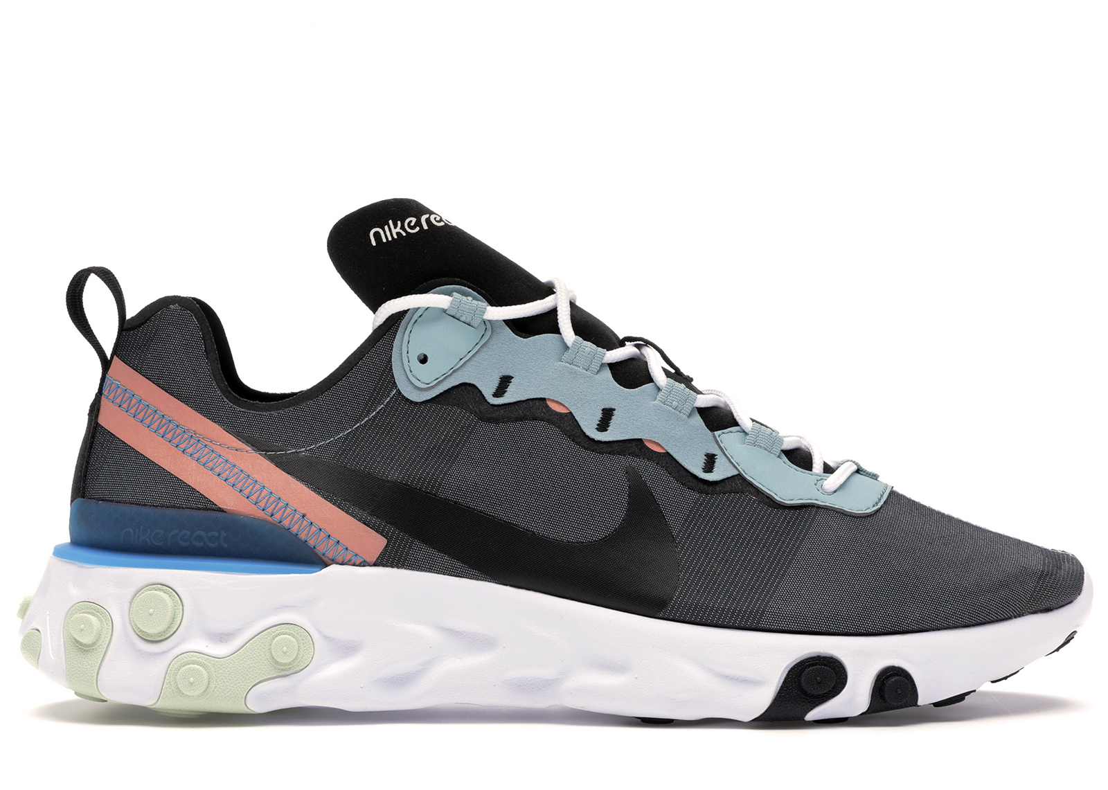 nike react element 55 pink and black