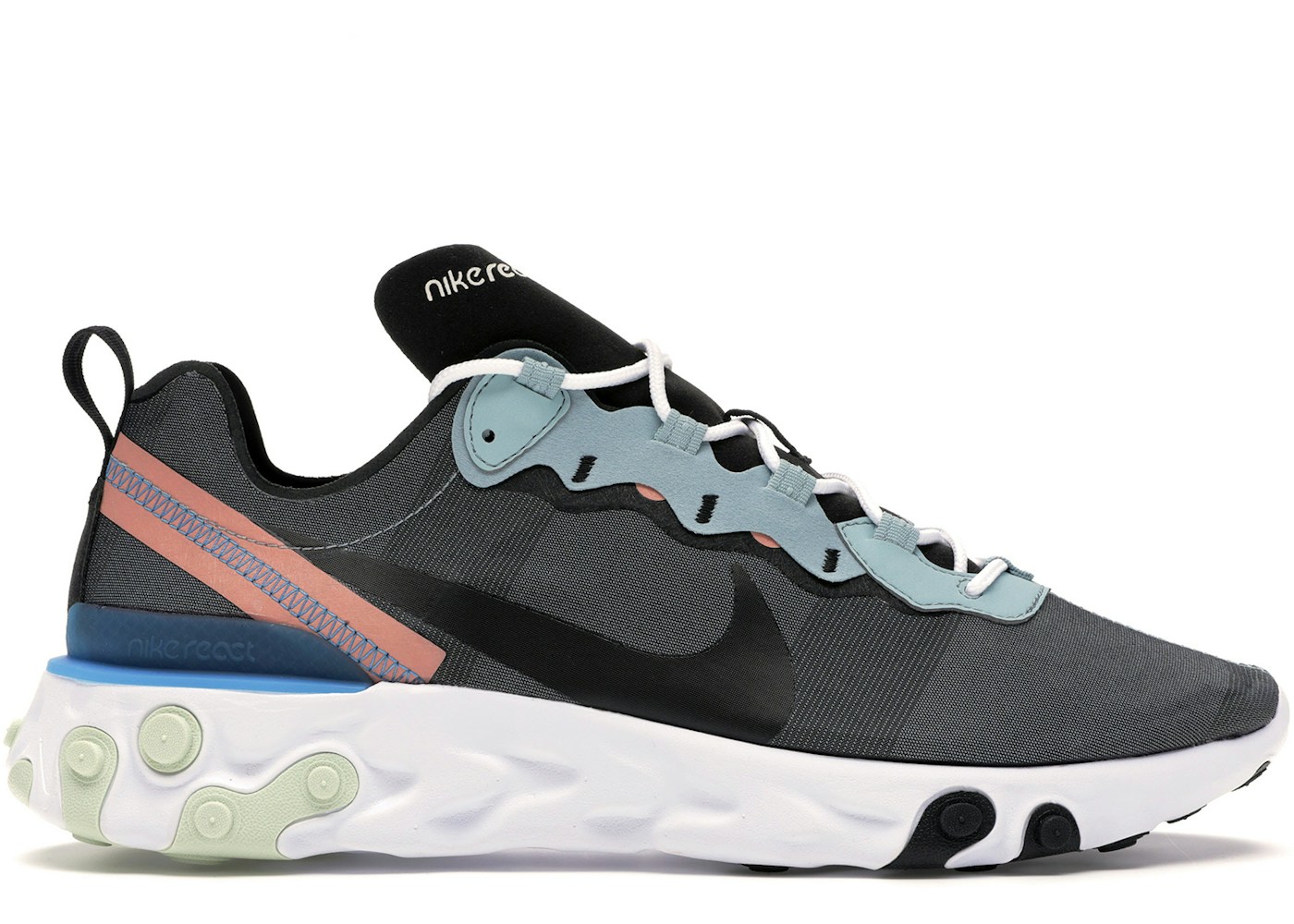 Nike React Element 55 Ocean Cube Bq6166 300 Nike React Element 55 Ocean Cube Bq6166 300
