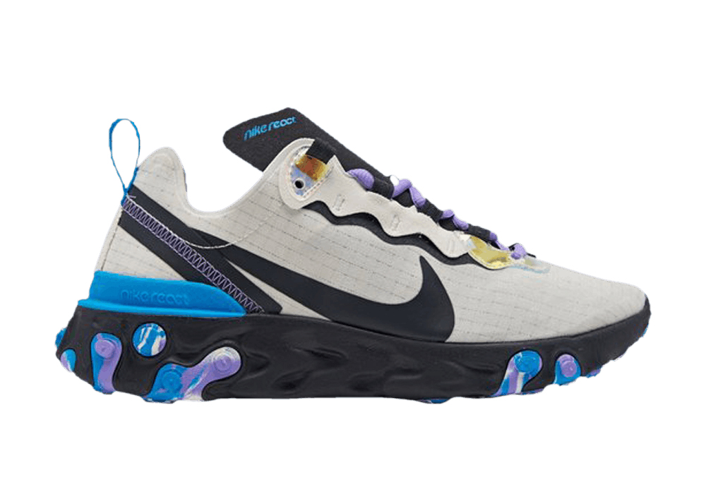 nike react element 55 blue and purple