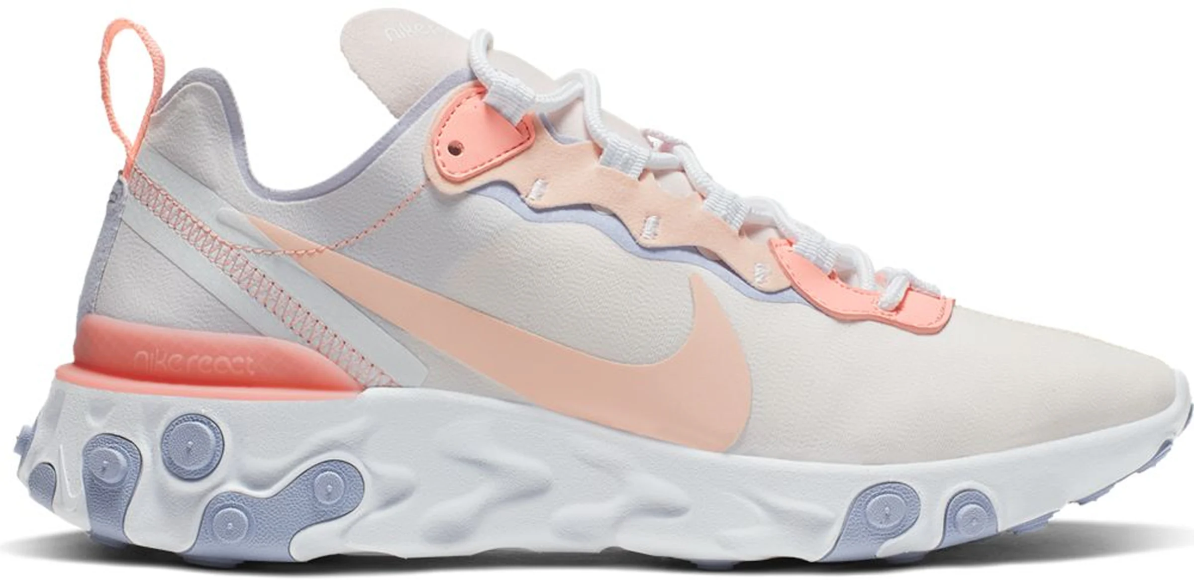 Nike React Element 55 Pale Pink Washed Coral (Women's 