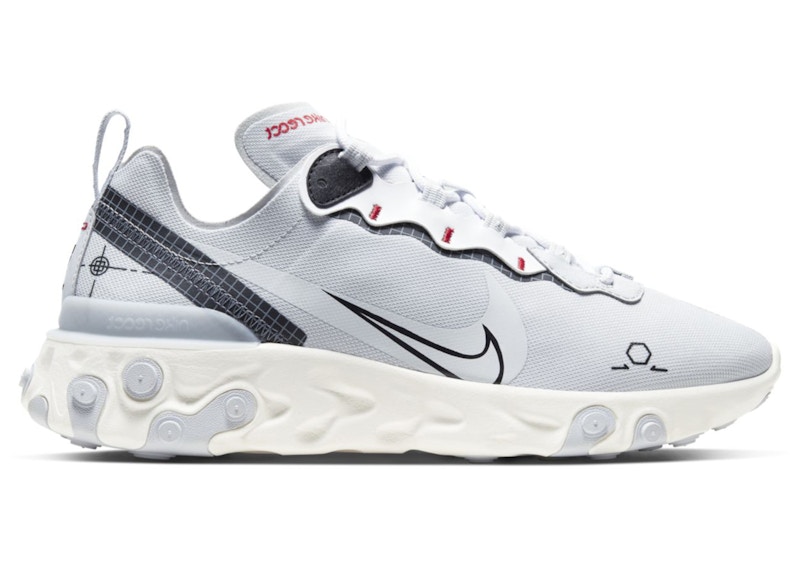 Nike react element 55 best sale platine pur