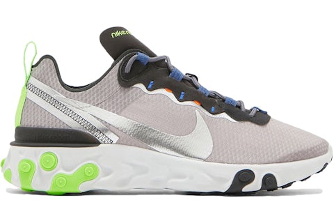 Cq4600 071 React Element Silver Nike React Element 55 Grey Yellow