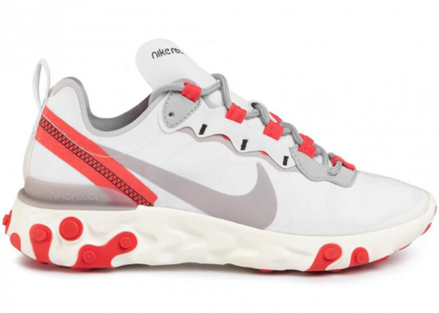 Nike react element 55 white university red Clearance