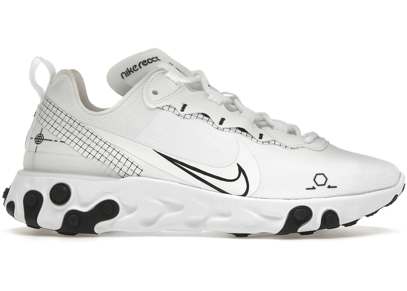 Sneakers Grigie Nike React Element Bianche Nere Goldwaterindia