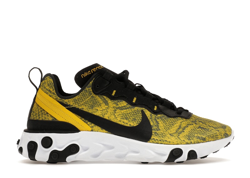 Nike react element 55 noir et jaune hotsell