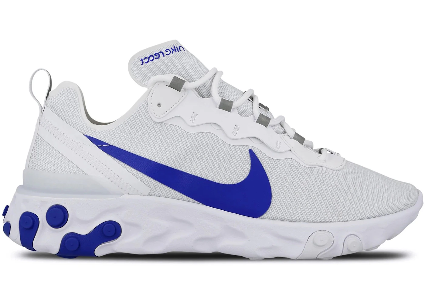 Nike react element 55 white royal blue Clearance
