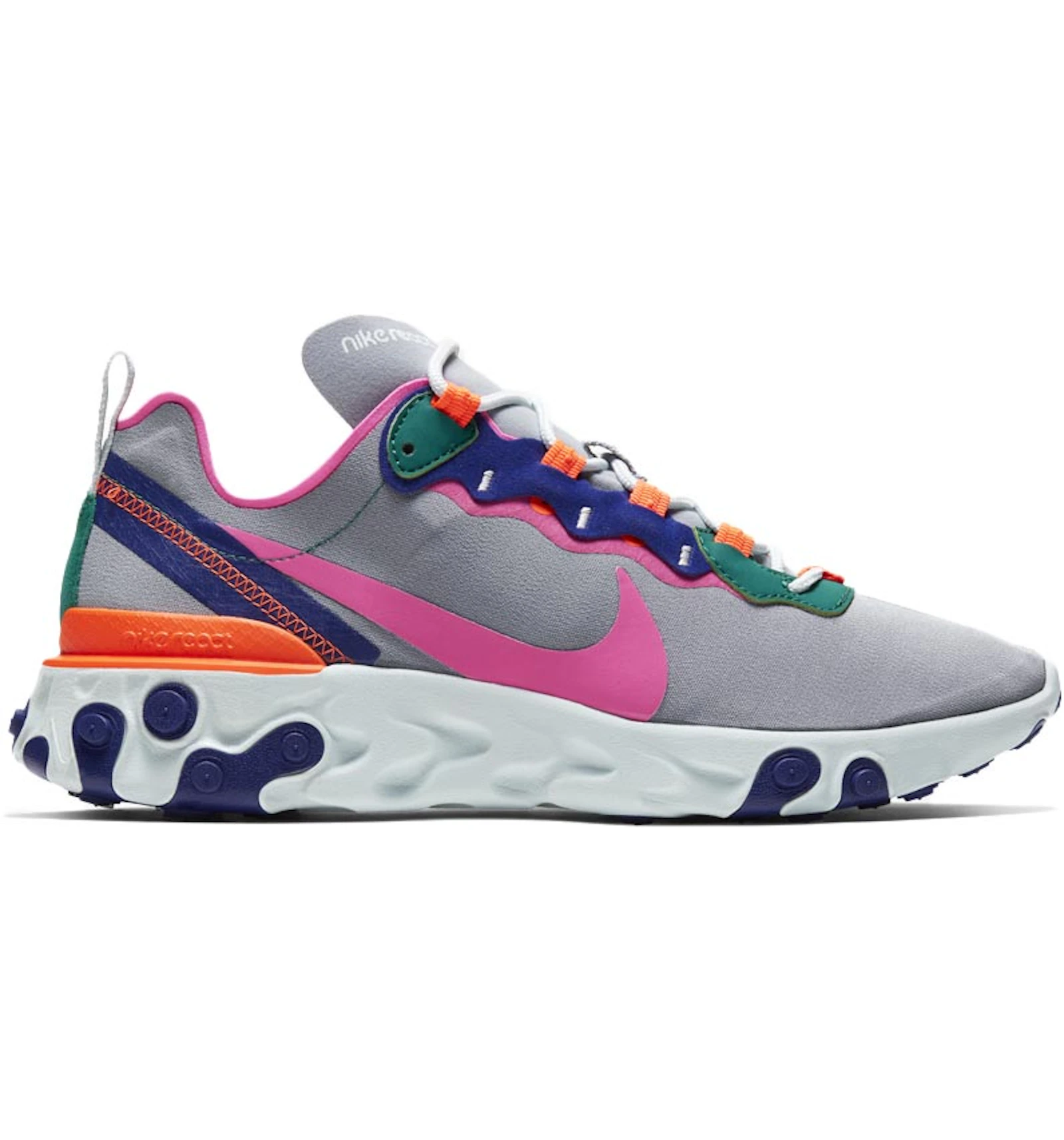 Nike React Element 55 Wolf Grey Multi Color W Bq2728 006 Us Nike React Element 55 Wolf Grey Multi Color W Bq2728 006 Us
