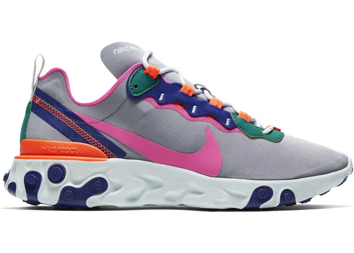 Nike react element 55 grey pink Clearance