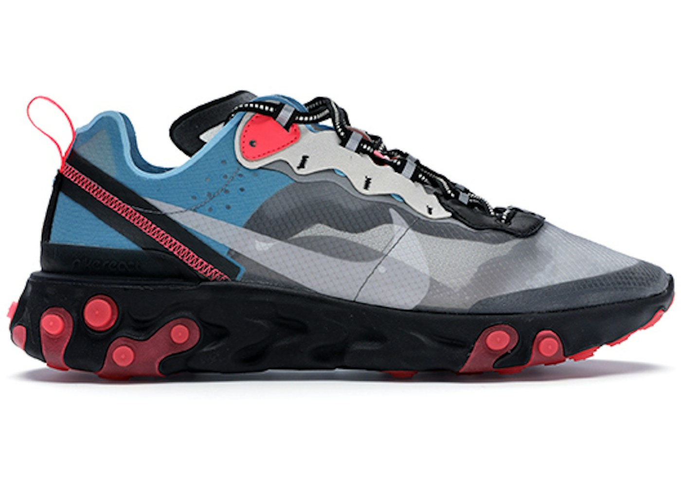 Nike React Element 87 Blue Chill Solar Red AQ1090 006 Nike React Element 87 Blue Chill Solar Red AQ1090 006