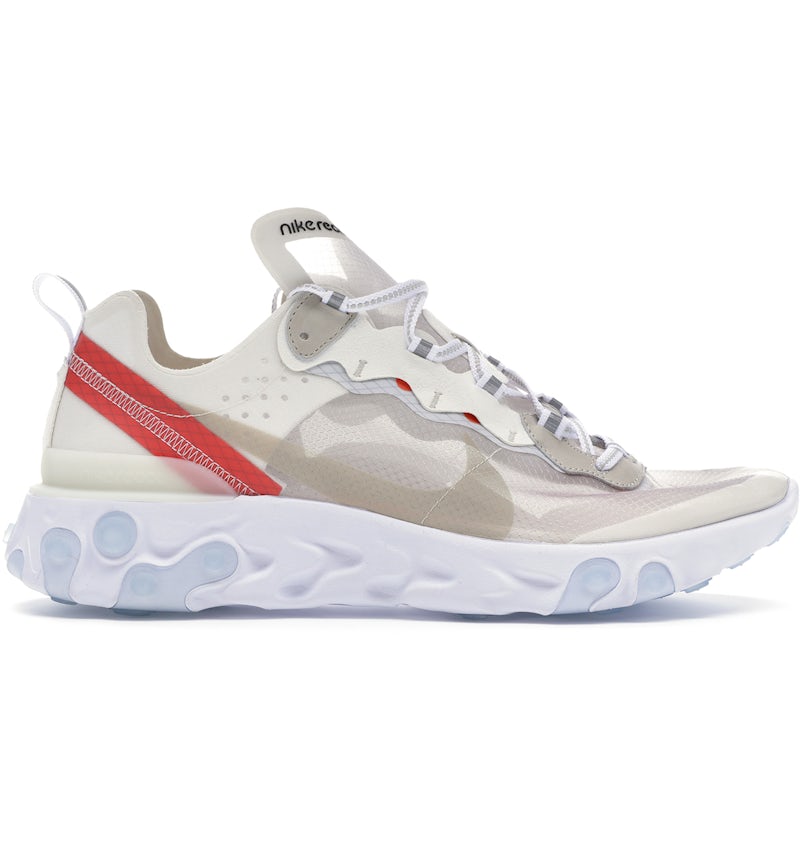 Nike React Element 87 Sail Light Bone Men's AQ1090-100 US