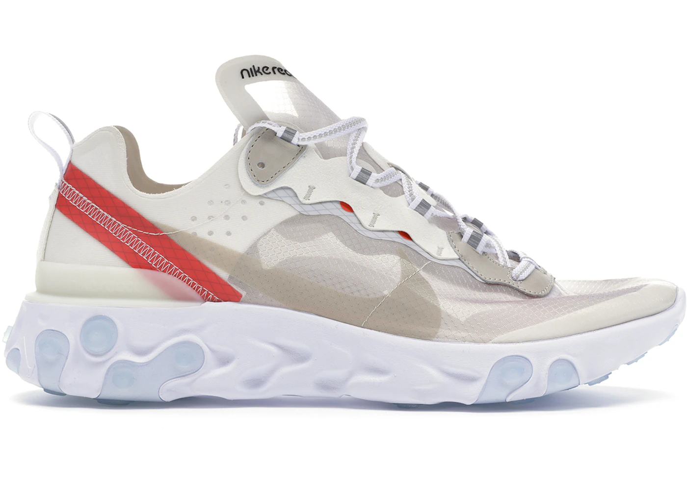 Nike React Element 87 Sail Light Bone Men's - AQ1090-100 - US