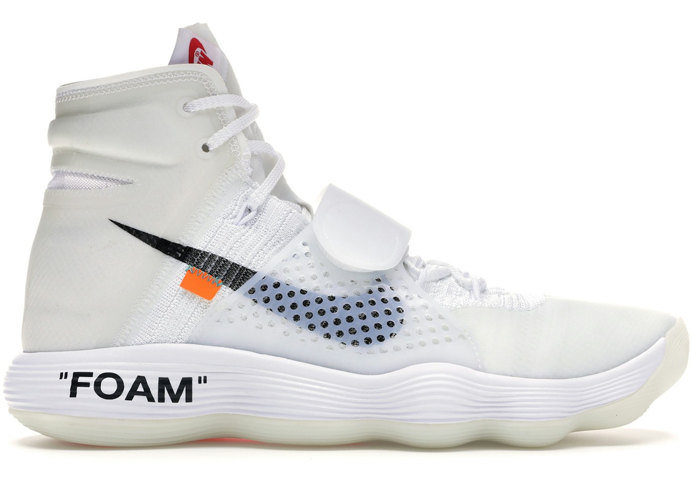 10 melhores tênis da colaboração Nike x Off-White 1 Nike React Hyperdunk 2017 Flyknit Off-White - AJ4578-100