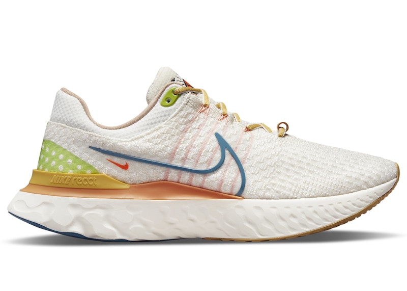 nike react infinity run flyknit sail