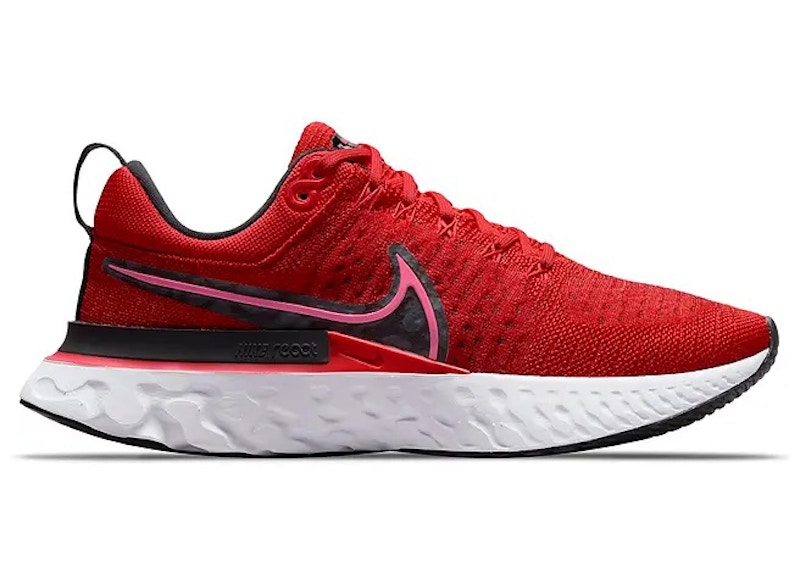 Nike react hot sale flyknit red