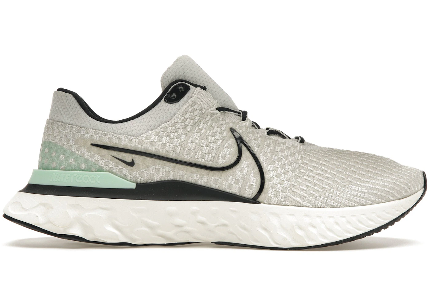 Nike React Infinity Run Flyknit Phantom Black Mint Men's