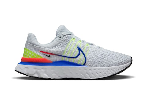 Nike React Infinity Run Flyknit Pure Platinum Racer Blue Men's