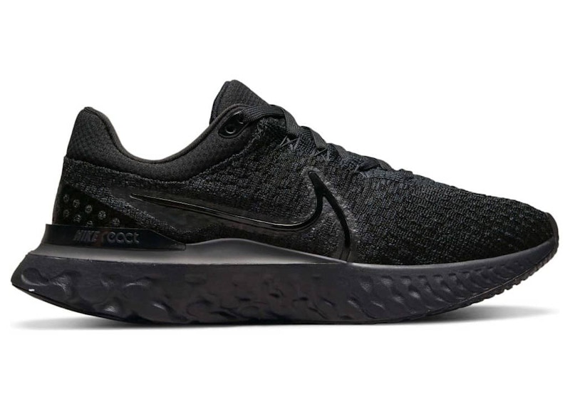 Nike React Infinity Run Flyknit 3 Triple Black Women s DD3024