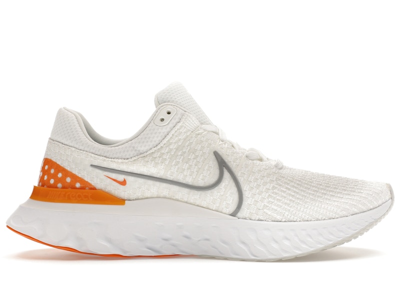 Nike React Infinity Run Flyknit 3 White Grey Kumquat Men s DH5392 100 US