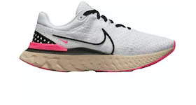 Nike React Infinity Run Flyknit 3 White Hyper Pink