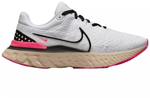 Nike React Infinity Run Flyknit White Hyper Pink Men's DH5392