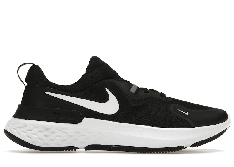 Nike react black on sale white