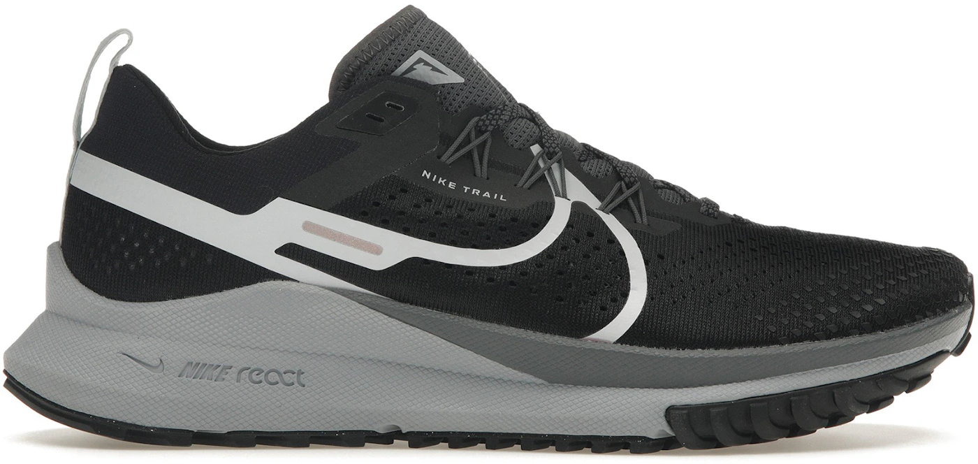 Nike React Pegasus Trail 4 Black Dark Grey Men's - DJ6158-001 - US
