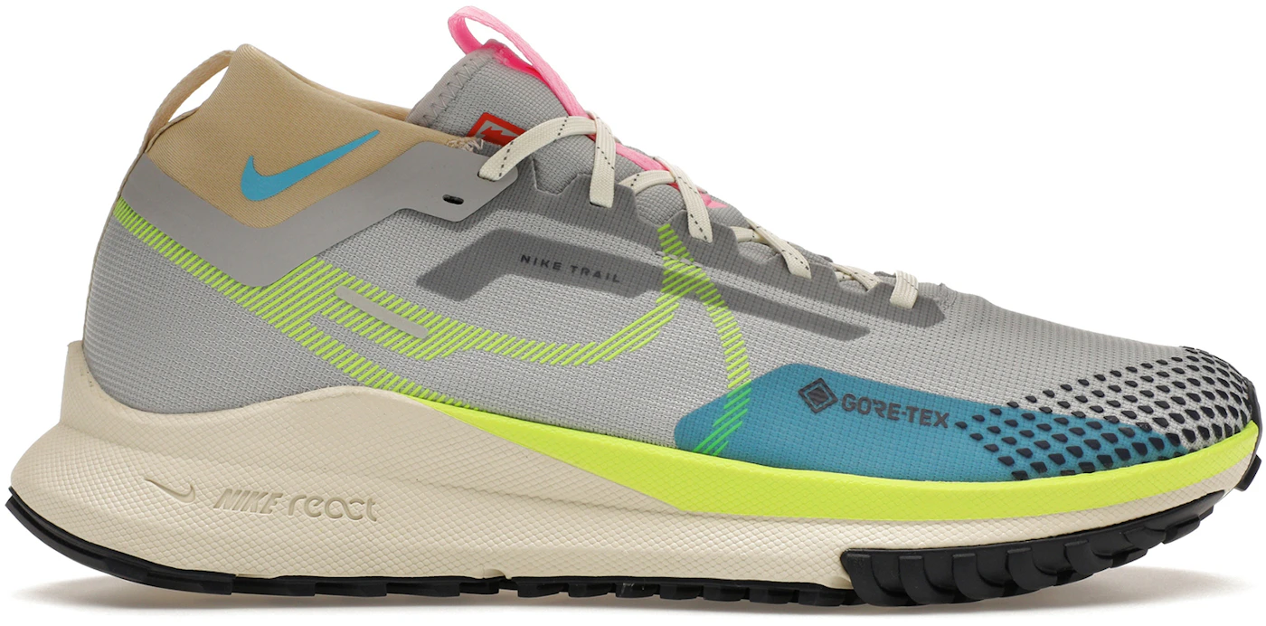 Nike React Pegasus Trail 4 Gore-Tex Wolf Grey Volt Men's - DJ7926-002 - US