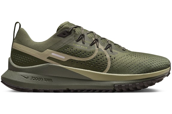 Nike React Pegasus Trail 4 Medium Verde oliva Velvet Marrón Infinite Dorado Neutral Verde oliva