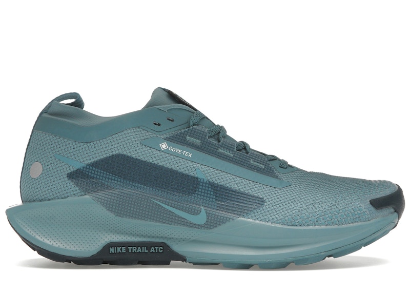 Pre-owned Nike Men's React Pegasus Trail 5 Goretex Sneakers In Smokey Blue/light Silver/armory Navy In Multi