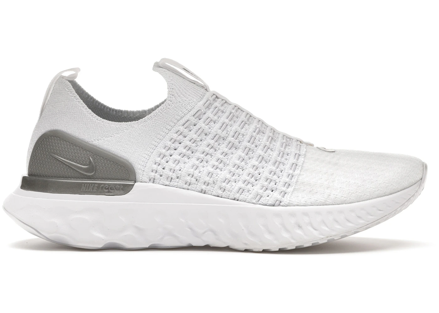 Nike React Phantom Run Flyknit 2 White Pure Platinum (Women's) - CJ0280 ...