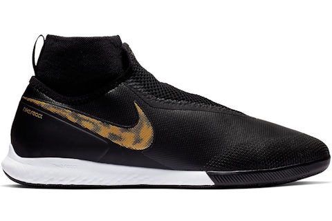 Nike React Phantom VSN Pro DF IC Black Metallic Gold Men s AO3276 077 US