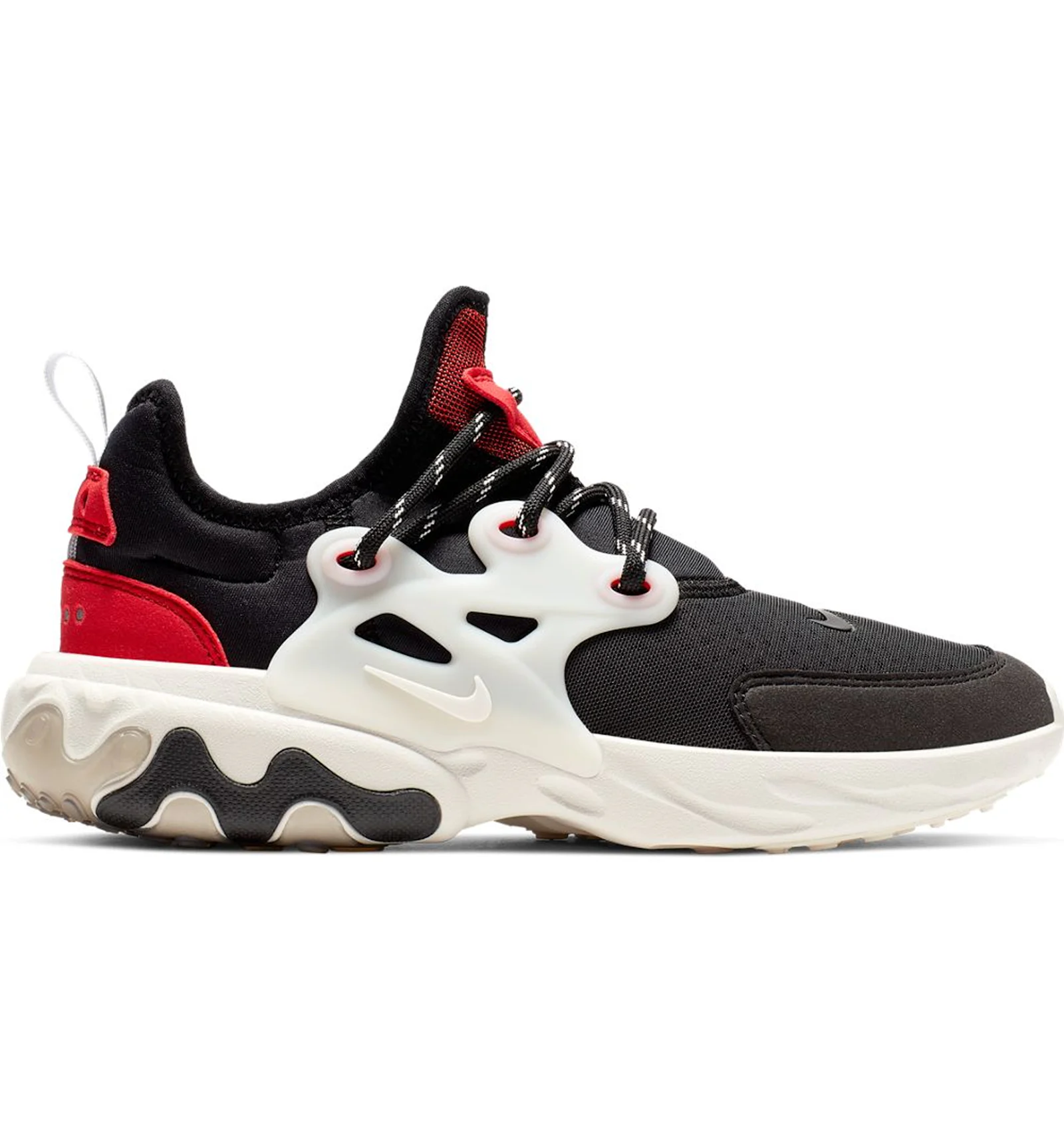 Nike presto deals react black red