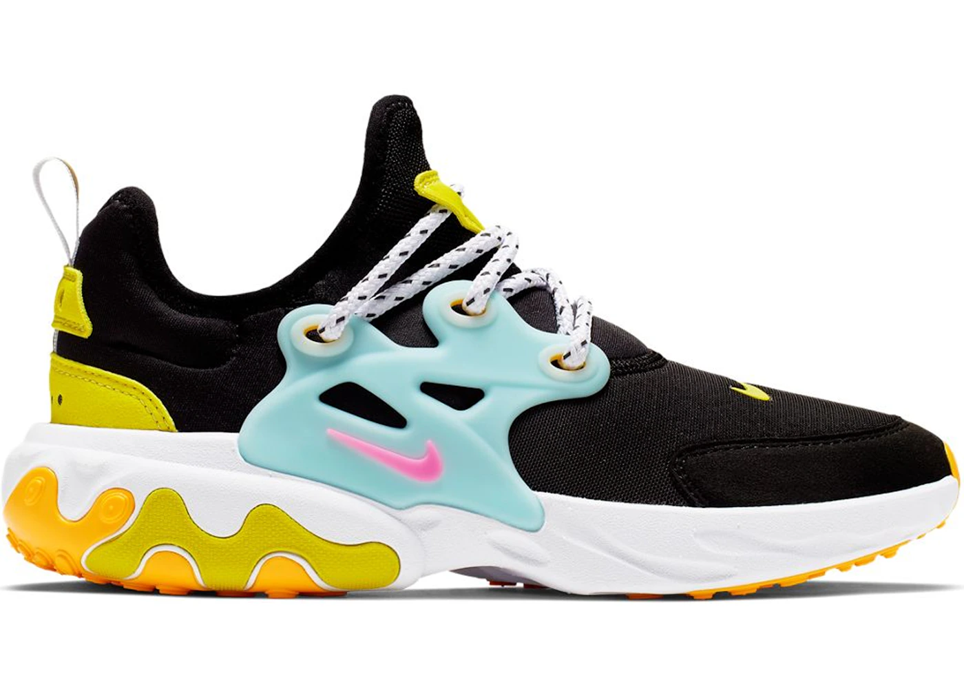 Nike junior react presto trainer teal / orange / white cheap