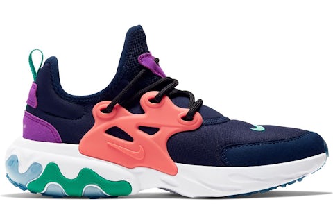 Nike React Presto Midnight Navy Magic Ember GS BQ4002 402 US