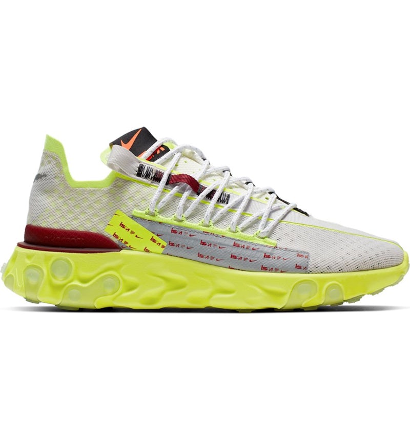Nike React Runner ISPA Platinum Tint Volt Glow Team Red Men s CT2692 002 US