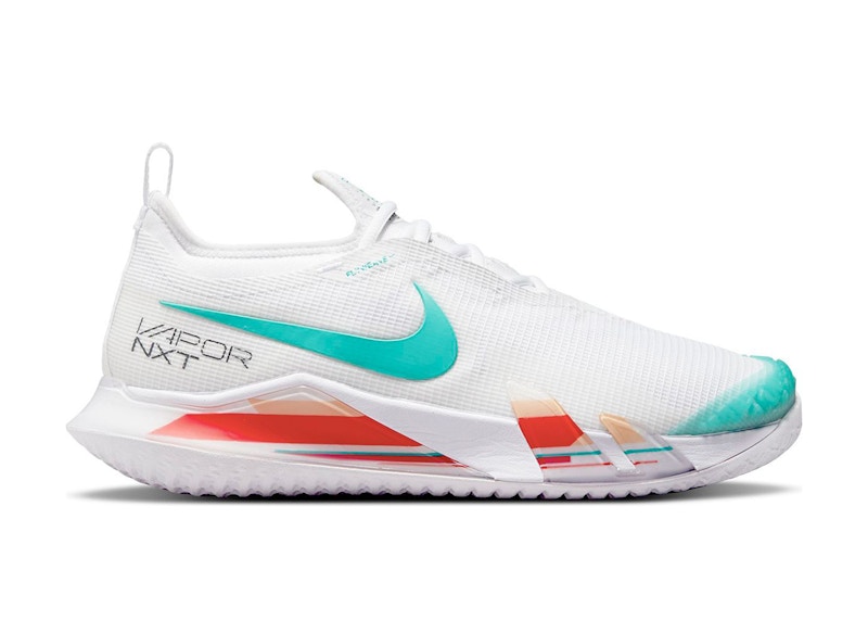 Nike React Vapor NXT HC White Habanero Red Pomegranate Washed Teal (Women's)