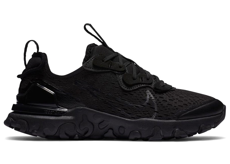 black nike react vision junior