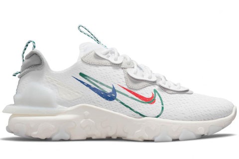 Nike React Vision Multi Swoosh White Multi-Color Men's DM9095
