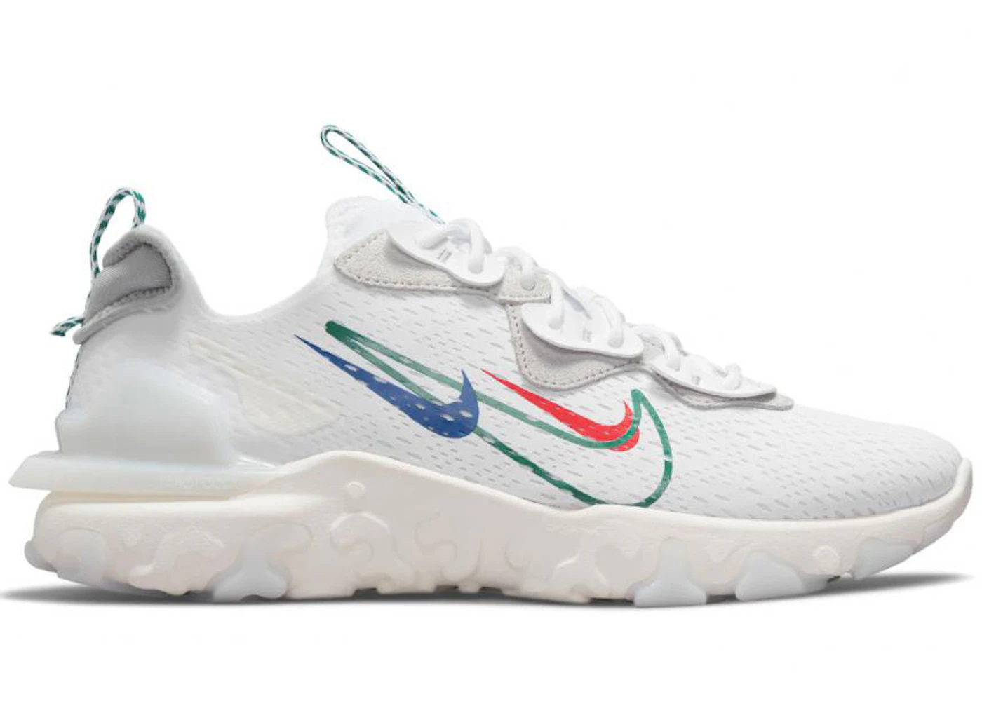 Shoes Nike Reacts Multicolor Nike React Vision Multi Swoosh White