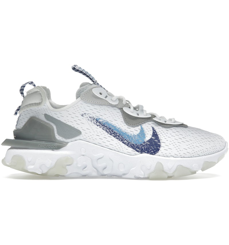 Nike React Vision White Double Blue Swoosh Men's FJ4231-100 GB