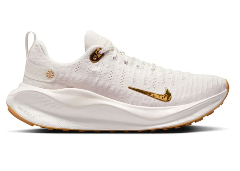 Pre-owned Nike Reactx Infinity Run 4 Gum (women's) Sneakers In White/gum Light Brown/metallic Gold In Multi