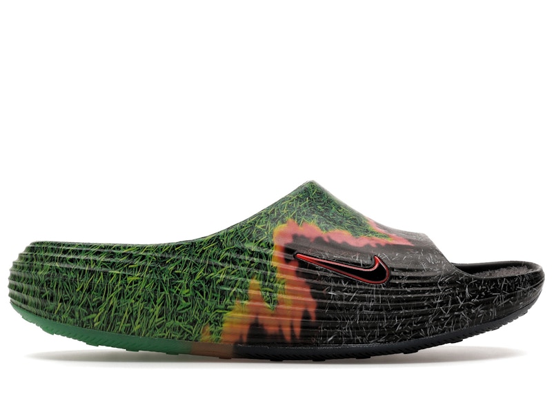 Nike ReactX Rejuven8 Slide .SWOOSH Touch Grass Dark Smoke Grey