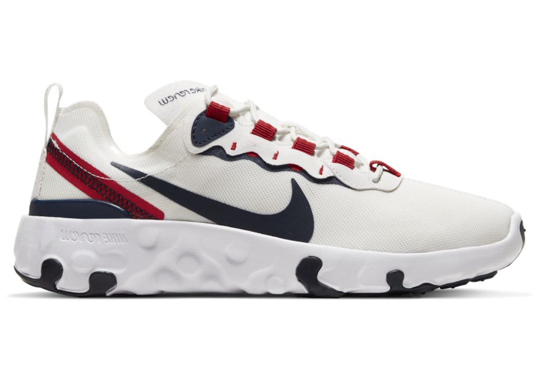 Pre-owned Nike Renew Element 55 White Obsidian (gs) In Summit White/university Red/platinum Tint
