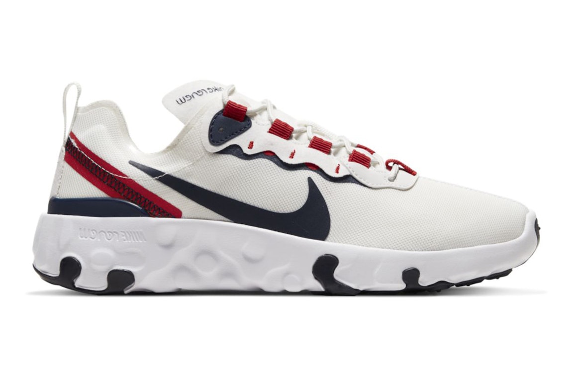 Pre-owned Nike Renew Element 55 White Obsidian (gs) In Summit White/university Red/platinum Tint