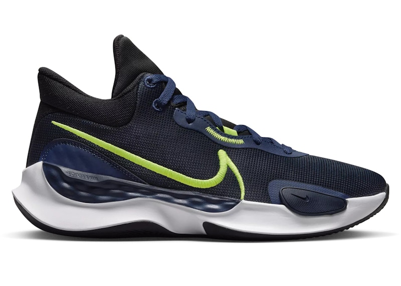 Nike Renew Elevate 3 Black Navy Volt Men's - DD9304-005 - US