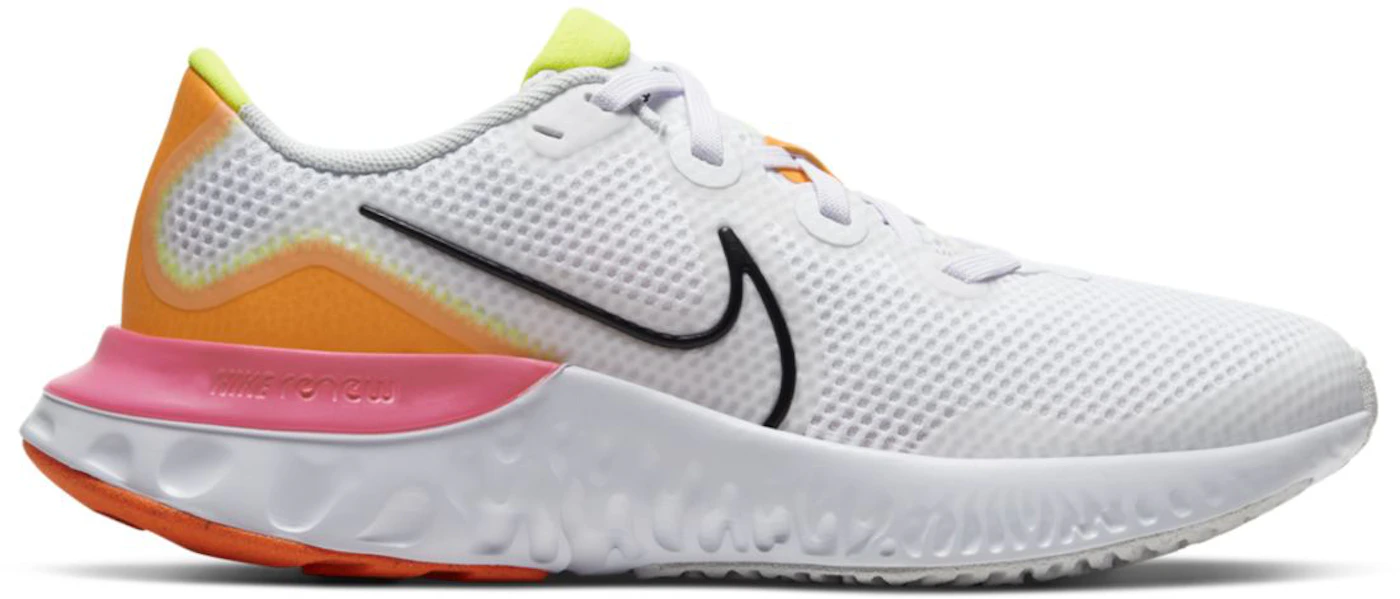 Nike Renew Run White Pink Blast (GS) Kids' - CT1430-100 - US