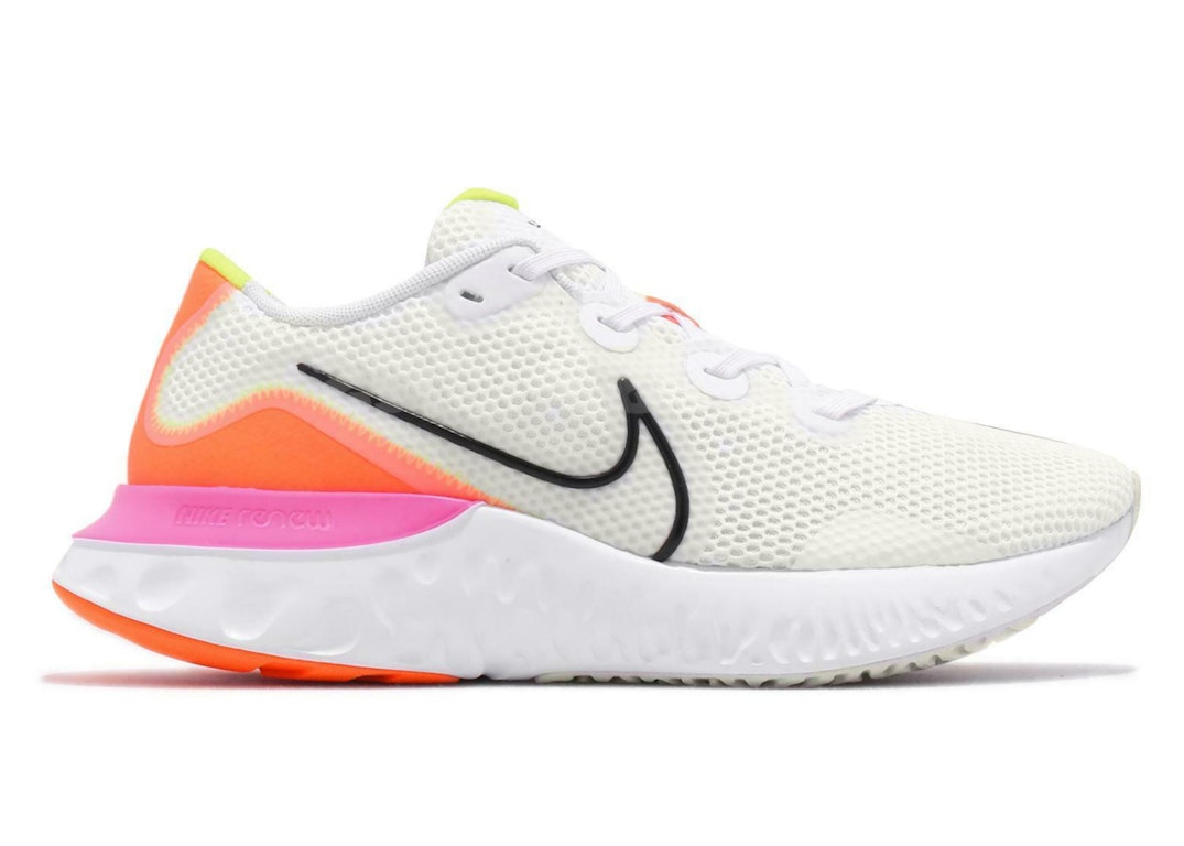 Pre-owned Nike Renew Run White Pink Blast In White/platinum Tint-pink Blast-black